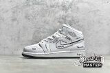 NIKE AIR JORDAN 1 MID PS SCHEMATIC WHITE/BLACK/WHITE DQ1866-100