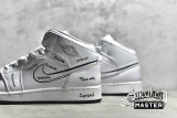 NIKE AIR JORDAN 1 MID PS SCHEMATIC WHITE/BLACK/WHITE DQ1866-100