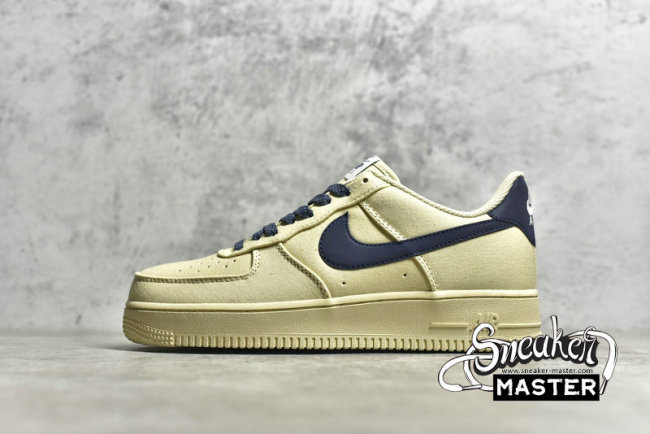 NIKE AIR FORCE 1 LOW BEIGE/DEEP BLUE/BEIGE 315122-109