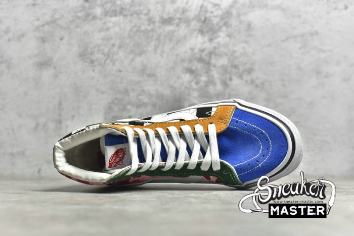 VANS X BAPE SK8 HIGH 36 DX MULTI CAMO BLACK/WHITE/BLUE/BROWN VN0A38GF7BM
