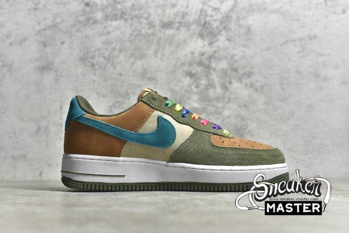 NIKE AIR FORCE 1 GS TOASTY BROWN/OLIVE GREEN/BLUE DO5215-331
