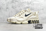 NIKE STUSSY X AIR ZOOM SPIRIDON CAGED 2 FOSSIL/BLACK/FOSSIL CQ5486-200