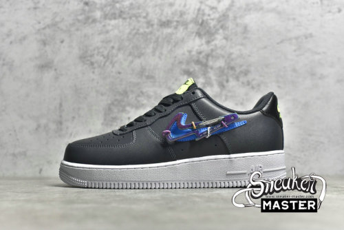 NIKE AIR FORCE 1 07 PREMIUM CARABINER DARK SMOKE GREY/VOLT/MULTI-COLOUR/PHOTO BLUE DH7579-001