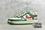 NIKE AIR FORCE 1 07 LOW BEIGE/GREEN/RED CW2288-666