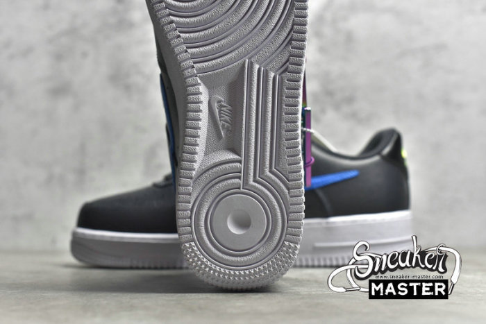 NIKE AIR FORCE 1 07 PREMIUM CARABINER DARK SMOKE GREY/VOLT/MULTI-COLOUR/PHOTO BLUE DH7579-001
