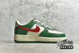 NIKE AIR FORCE 1 07 LOW BEIGE/GREEN/RED CW2288-666