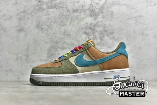 NIKE AIR FORCE 1 GS TOASTY BROWN/OLIVE GREEN/BLUE DO5215-331