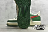 NIKE AIR FORCE 1 07 LOW BEIGE/GREEN/RED CW2288-666