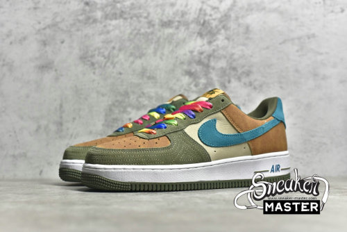 NIKE AIR FORCE 1 GS TOASTY BROWN/OLIVE GREEN/BLUE DO5215-331