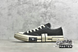 CONVERSE CHUCK TAYLOR ALL-STAR 70S LOW RUBBER PATCHWORK BLACK/WHITE/BLACK A02115C