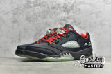 NIKE CLOT X AIR JORDAN 5 RETRO LOW BLACK/CLASSIC JADE/FIRE RED DM4640-036