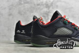 NIKE CLOT X AIR JORDAN 5 RETRO LOW BLACK/CLASSIC JADE/FIRE RED DM4640-036