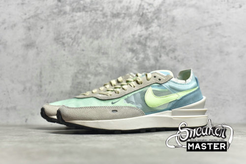 NIKE WAFFLE ONE BLEACHED AQUA/LIME GLOW DC2533-401