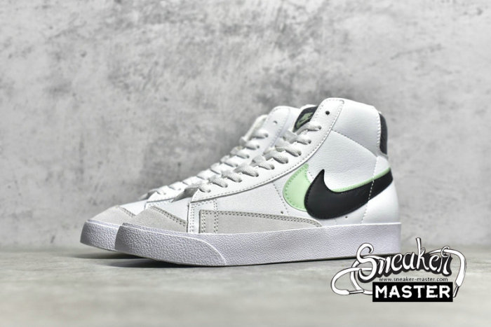 NIKE BLAZER MID 77 SE GS DOUBLE SWOOSH WHITE/VAPOR GREEN/SMOKE GREY/BLACK DD1847-100