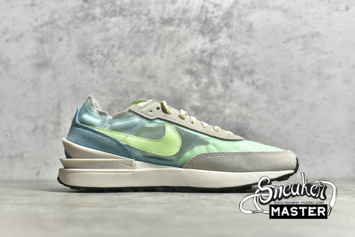 NIKE WAFFLE ONE BLEACHED AQUA/LIME GLOW DC2533-401