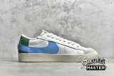 NIKE BLAZER LOW 77 JUMBO MISMATCH WHITE/MALACHITE/WHITE DQ1470-100