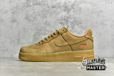 NIKE AIR FORCE 1 LOW SP X SUPREME WHEAT FLAX/FLAX/GUM LIGHT BROWN DN1555-200