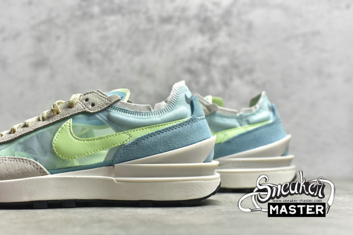 NIKE WAFFLE ONE BLEACHED AQUA/LIME GLOW DC2533-401