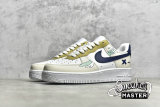 NIKE AIR FORCE 1 07 LOW WHITE/CREAM WHITE/NAVY BLUE 315115-113