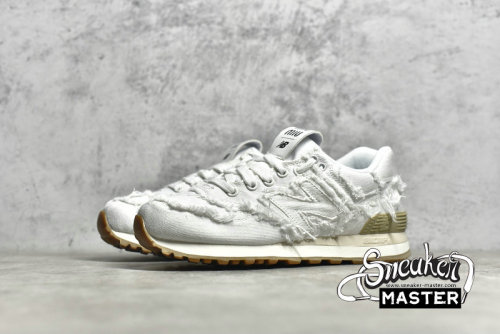 NEW BALANCE MIU MIU X 574 DENIM WHITE/WHITE/WHITE