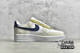 NIKE AIR FORCE 1 07 LOW WHITE/CREAM WHITE/NAVY BLUE 315115-113