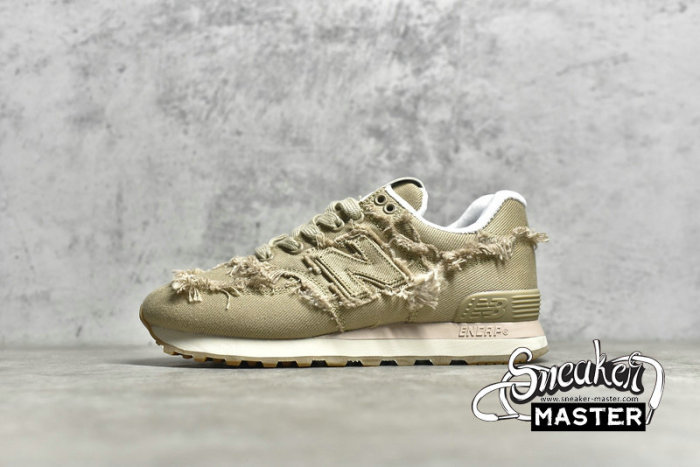 MIU MIU X NEW BALANCE 574 DENIM COLONIAL BEIGE/COLONIAL BEIGE/COLONIAL BEIGE