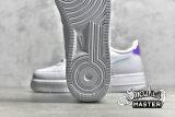 NIKE AIR FORCE 1 LOW IRIDESCENT PIXEL WHITE/MULTI-COLOR/BLACK CV1699-100