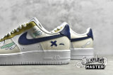 NIKE AIR FORCE 1 07 LOW WHITE/CREAM WHITE/NAVY BLUE 315115-113