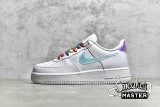 NIKE AIR FORCE 1 LOW IRIDESCENT PIXEL WHITE/MULTI-COLOR/BLACK CV1699-100