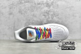 NIKE AIR FORCE 1 LOW IRIDESCENT PIXEL WHITE/MULTI-COLOR/BLACK CV1699-100
