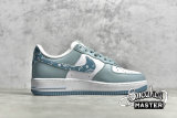 NIKE AIR FORCE 1 07 LOW GREEN/BLUE PAISLEY/WHITE XM9612-092