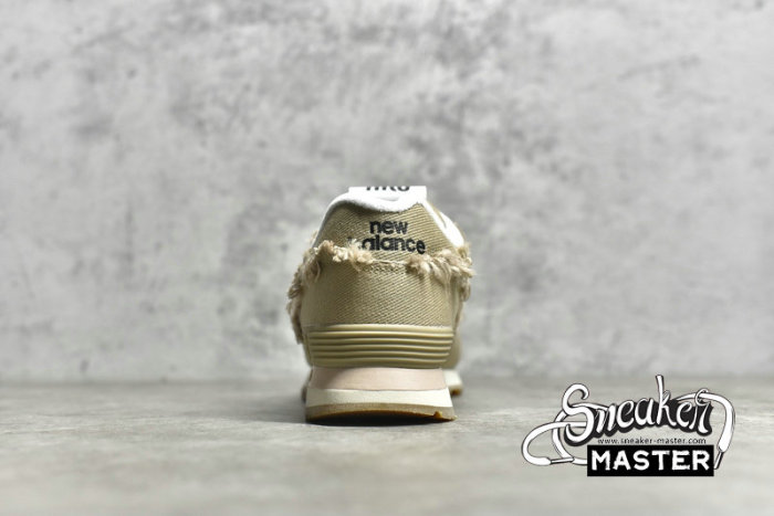 MIU MIU X NEW BALANCE 574 DENIM COLONIAL BEIGE/COLONIAL BEIGE/COLONIAL BEIGE