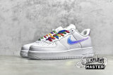 NIKE AIR FORCE 1 LOW IRIDESCENT PIXEL WHITE/MULTI-COLOR/BLACK CV1699-100