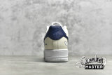 NIKE AIR FORCE 1 07 LOW WHITE/CREAM WHITE/NAVY BLUE 315115-113