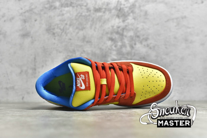 NIKE SB DUNK LOW BART SIMPSON HABANERO RED/WHITE/BLUE HERO BQ6817-602