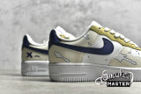 NIKE AIR FORCE 1 07 LOW WHITE/CREAM WHITE/NAVY BLUE 315115-113