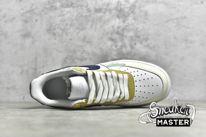 NIKE AIR FORCE 1 07 LOW WHITE/CREAM WHITE/NAVY BLUE 315115-113