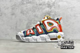 NIKE AIR MORE UPTEMPO GS RAYGUN WHITE/GREEN/RED/MULTI-COLOR DD9282-100
