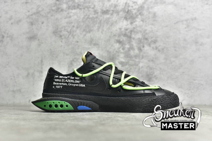 NIKE OFF-WHITE X BLAZER LOW BLACK/BLACK/BLACK DH7863-001