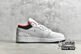 NIKE AIR JORDAN 1 LOW GS CHICAGO HOME WHITE/INFRARED 23/BLACK 553560-160