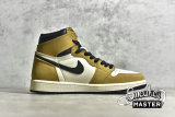 NIKE AIR JORDAN 1 RETRO HIGH OG ROOKIE OF THE YEAR GOLD HARVEST/BLACK-SAIL 555088-700