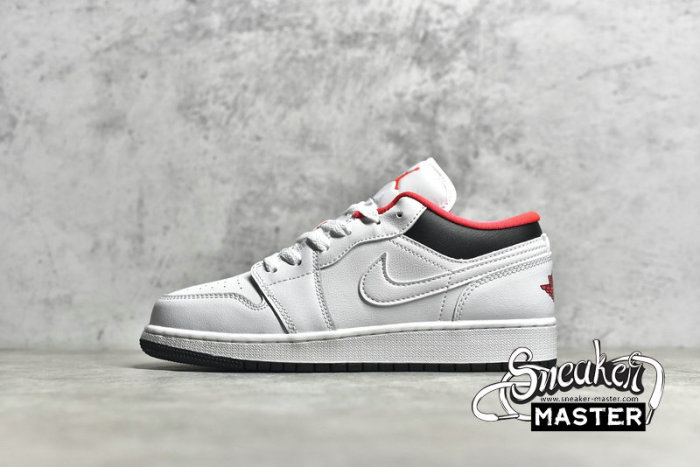 NIKE AIR JORDAN 1 LOW GS CHICAGO HOME WHITE/INFRARED 23/BLACK 553560-160