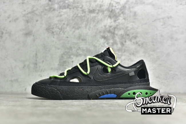 NIKE OFF-WHITE X BLAZER LOW BLACK/BLACK/BLACK DH7863-001