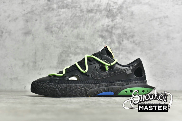 NIKE OFF-WHITE X BLAZER LOW BLACK/BLACK/BLACK DH7863-001