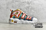 NIKE AIR MORE UPTEMPO GS RAYGUN WHITE/GREEN/RED/MULTI-COLOR DD9282-100