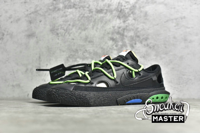 NIKE OFF-WHITE X BLAZER LOW BLACK/BLACK/BLACK DH7863-001