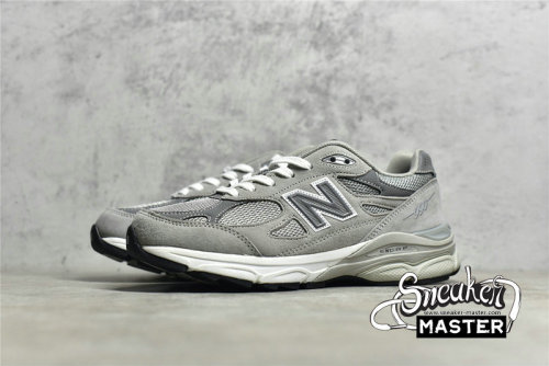 NEW BALANCE 990V3 RUNNING SHOES GREY/WHITE/GREY M990GL3