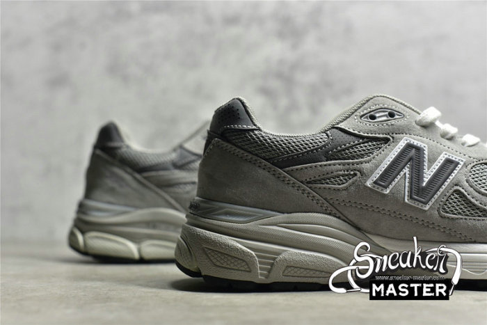 NEW BALANCE 990V3 RUNNING SHOES GREY/WHITE/GREY M990GL3