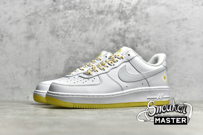 NIKE AIR FORCE 1 LOW WHITE/WHITE/YELLOW CR6566-098
