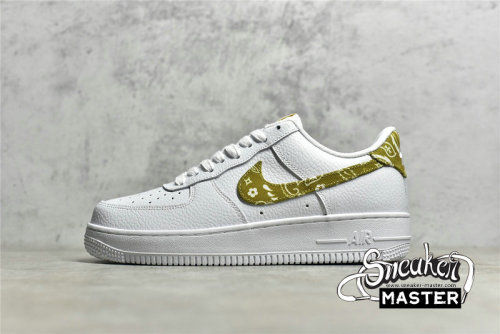 NIKE AIR FORCE 1 LOW OLIVE PAISLEY WHITE/WHITE/OLIVE DJ9942-101